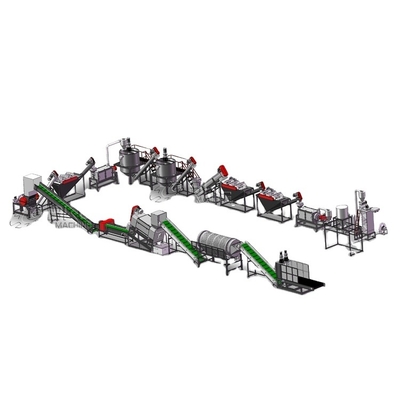 Plastic Recycling PET Bottle Industry Cost Crushing Washing Drying Recycling Line